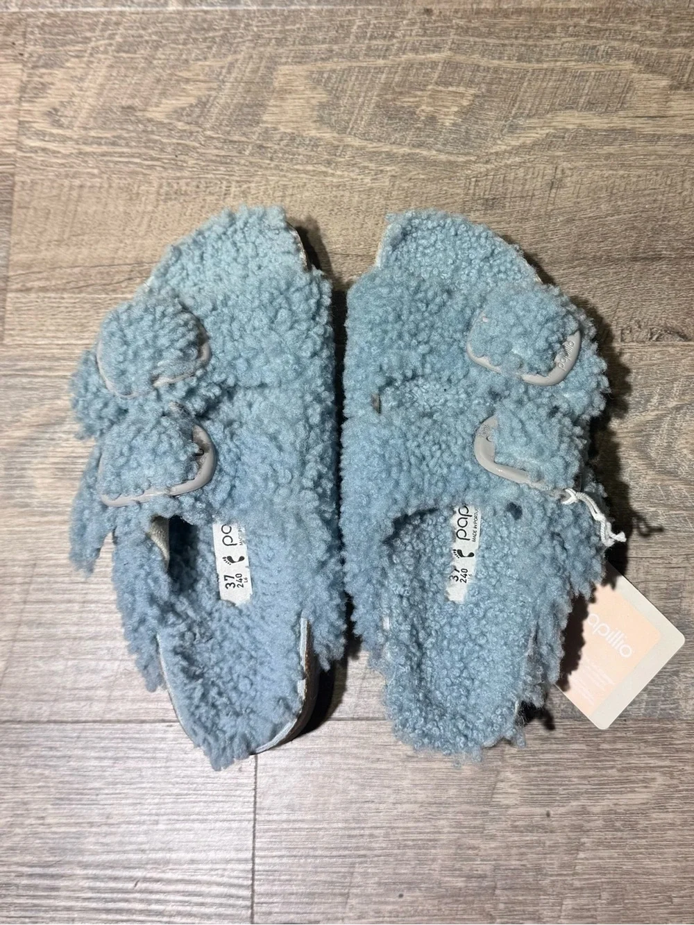 Birkenstock Papillio Shearling Arizona Platform Slide Sandal